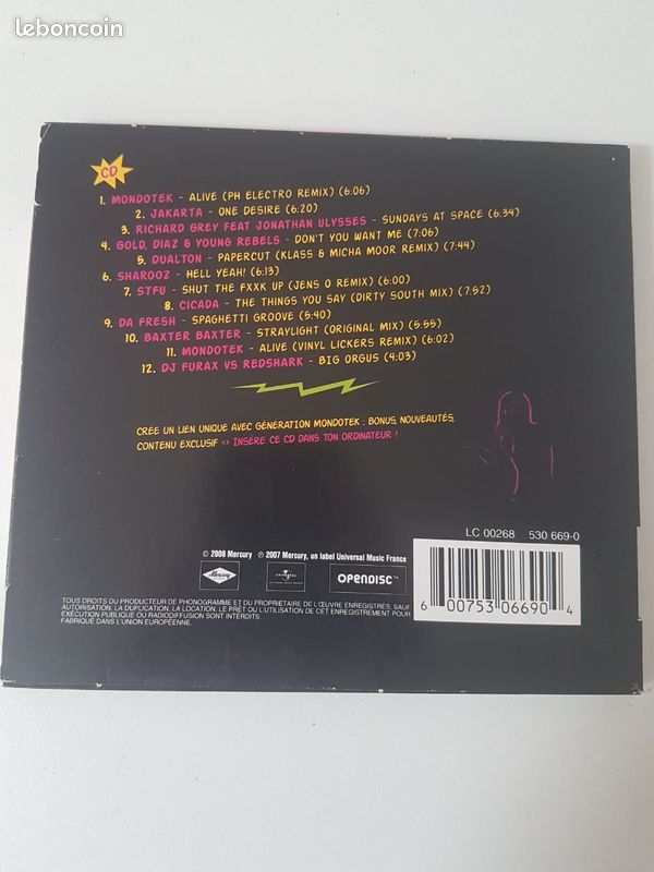 Cd génération Mondotek (image 2)