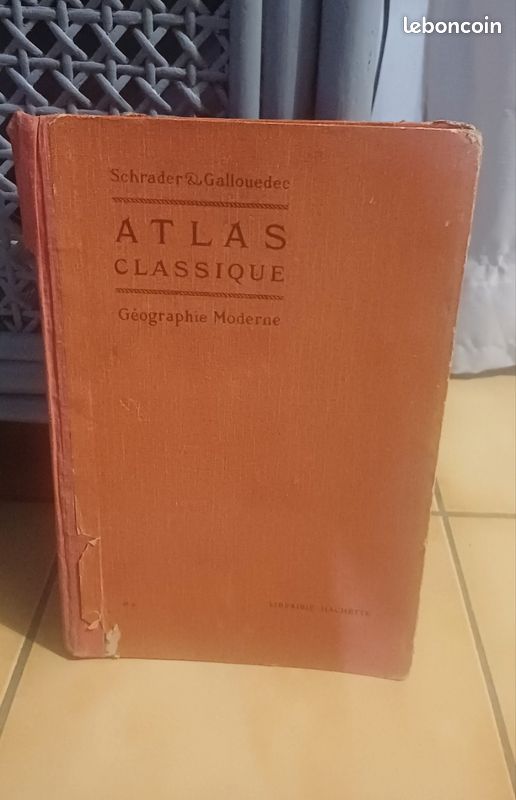 ​Ancien livre Atlas Classique Schrader & Gallouedec - Hachette (image 1)