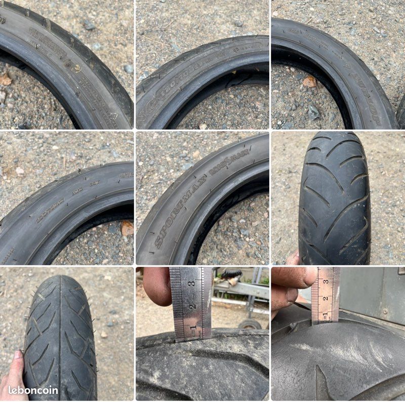 Pneus Dunlop 120x70 B17 & 150x70 R17 (image 2)