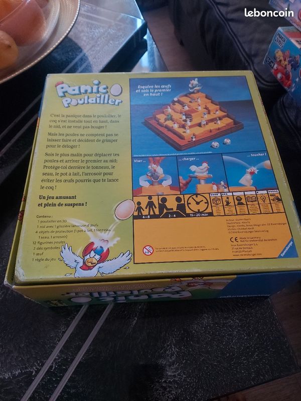 Jeu de société panic o poulailler ravensburger aucun envoi merci (image 2)