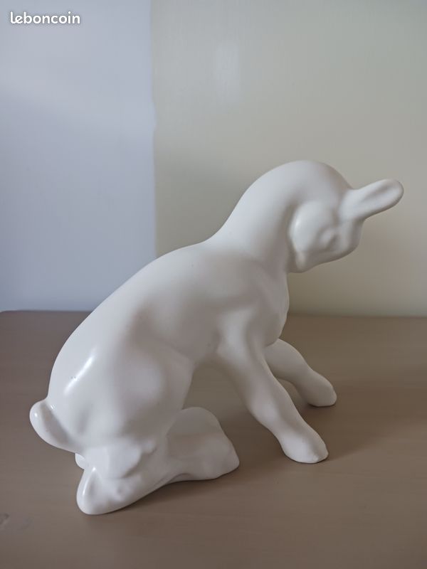 Chevreau blanc en céramique (image 3)