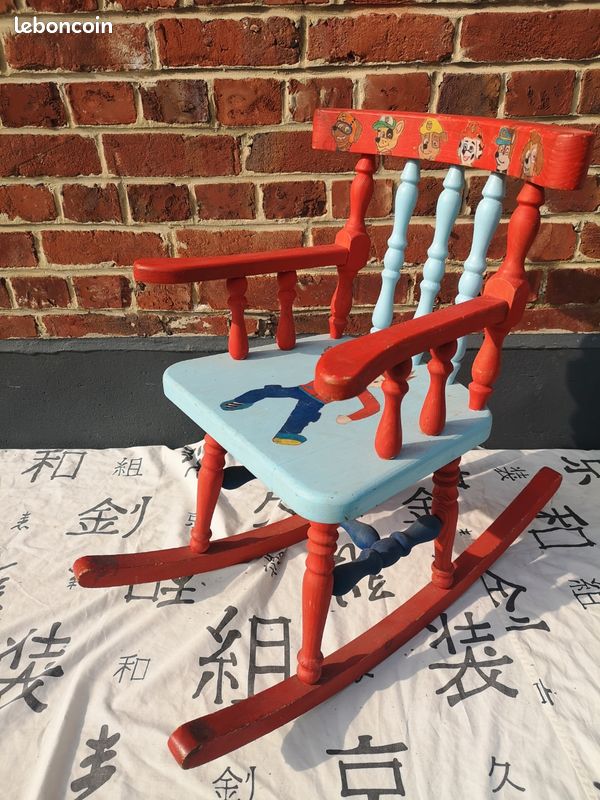 Rocking chair enfant ancien a reloker (image 3)