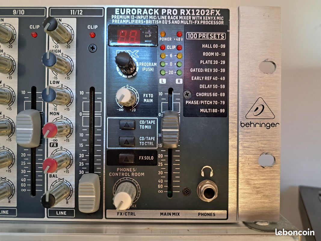 Behringer Eurorack Pro RX1202FX - État irréprochable (image 5)