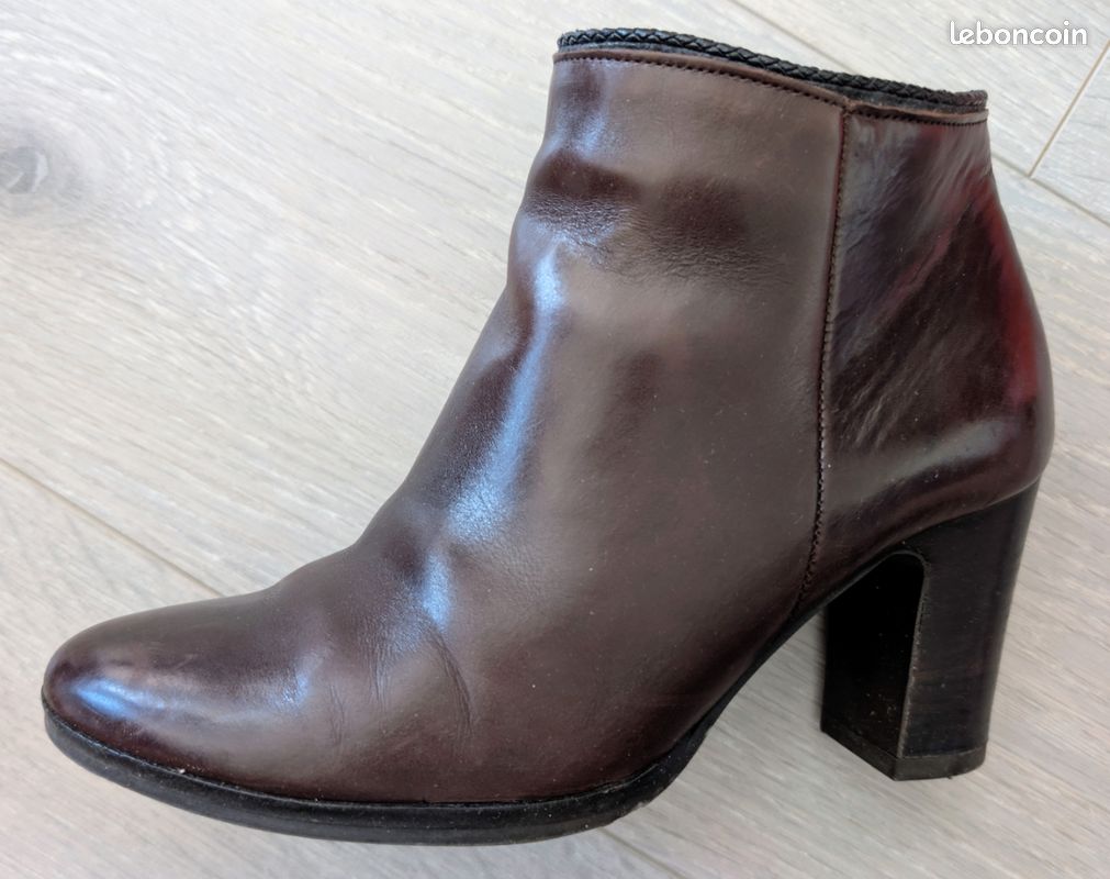 Bottines Gabor Confort G en cuir marron foncé (image 3)