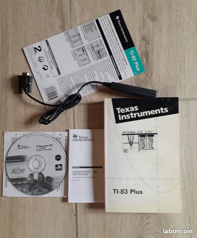 Manuel D’utilisation Texas Instruments TI 83 Plus – Guide Ouvert Mais Jamais Utilisé, Calculatrice Graphique