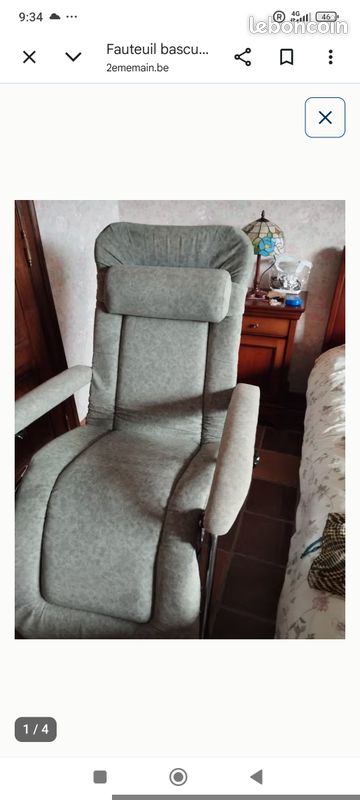 Fauteuil pliable basculant vintage (image 1)