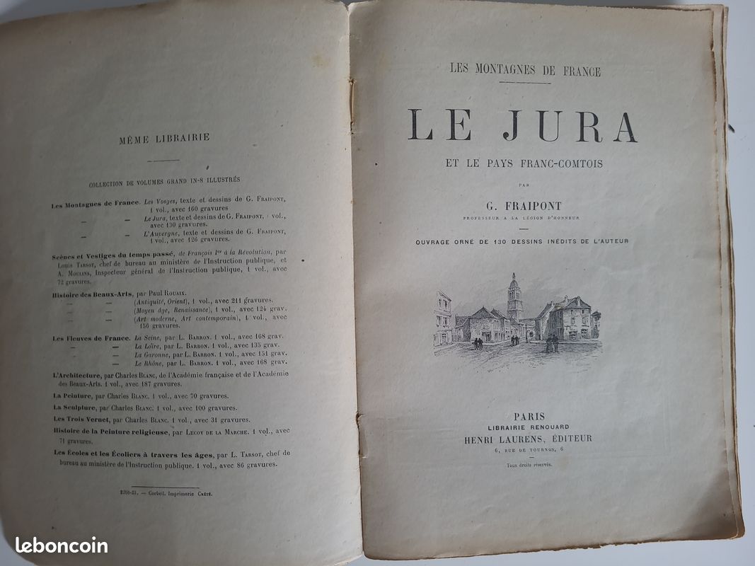 Les Montagnes De France - Le Jura Et Le Pays Franc-Comtois. 1930 (image 2)