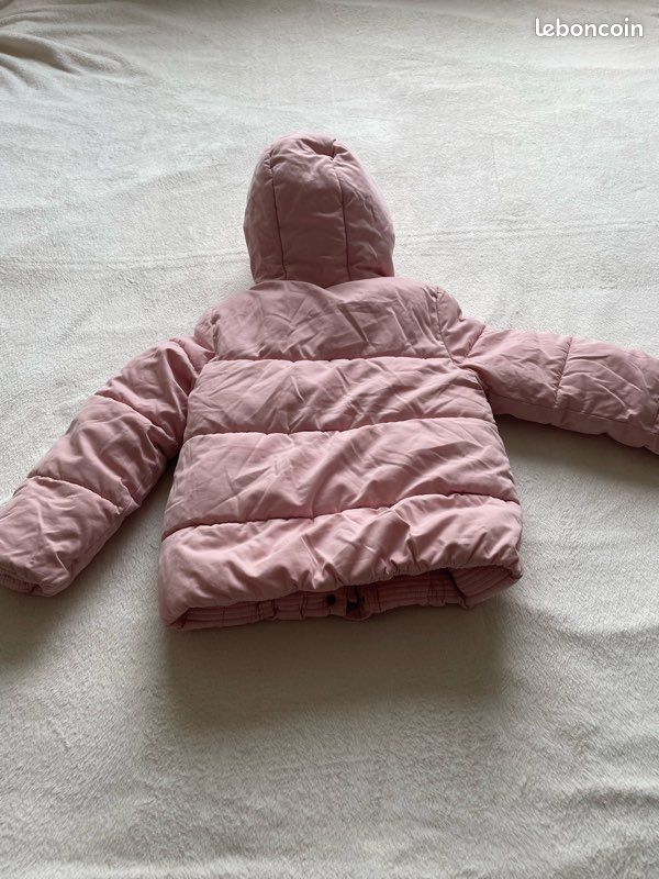 Blouson fille 8 ans rose poudré kiabi 5 (image 4)