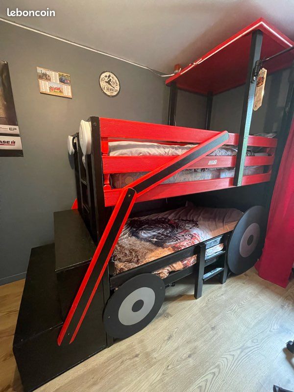 Lit tracteur aux couleurs de Case (image 3)