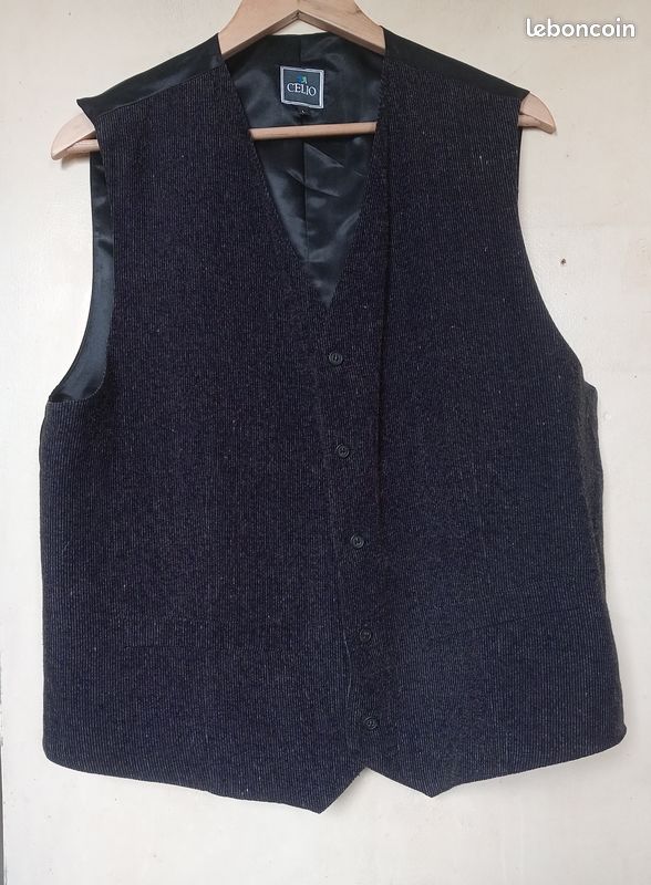 Veston Gilet de Costume Gris Homme CELIO T.L (image 1)