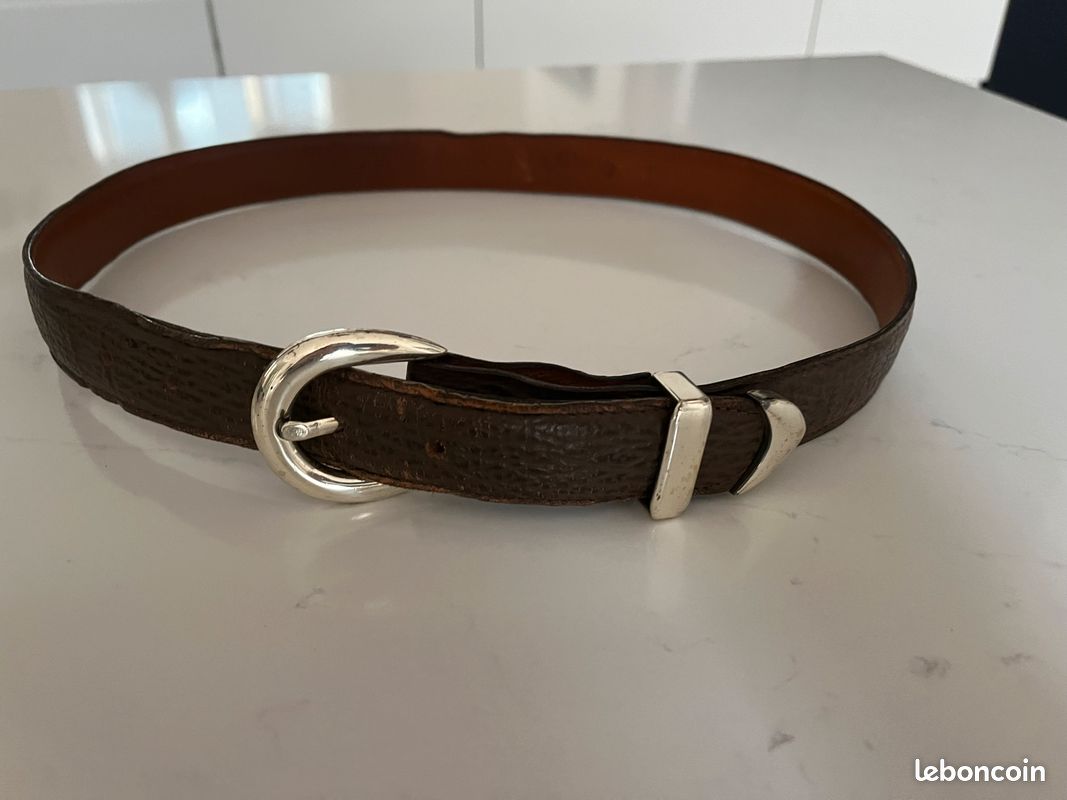 3 ceintures homme en cuir taille 85, 90 dont une Kenzo et une Losco (image 3)