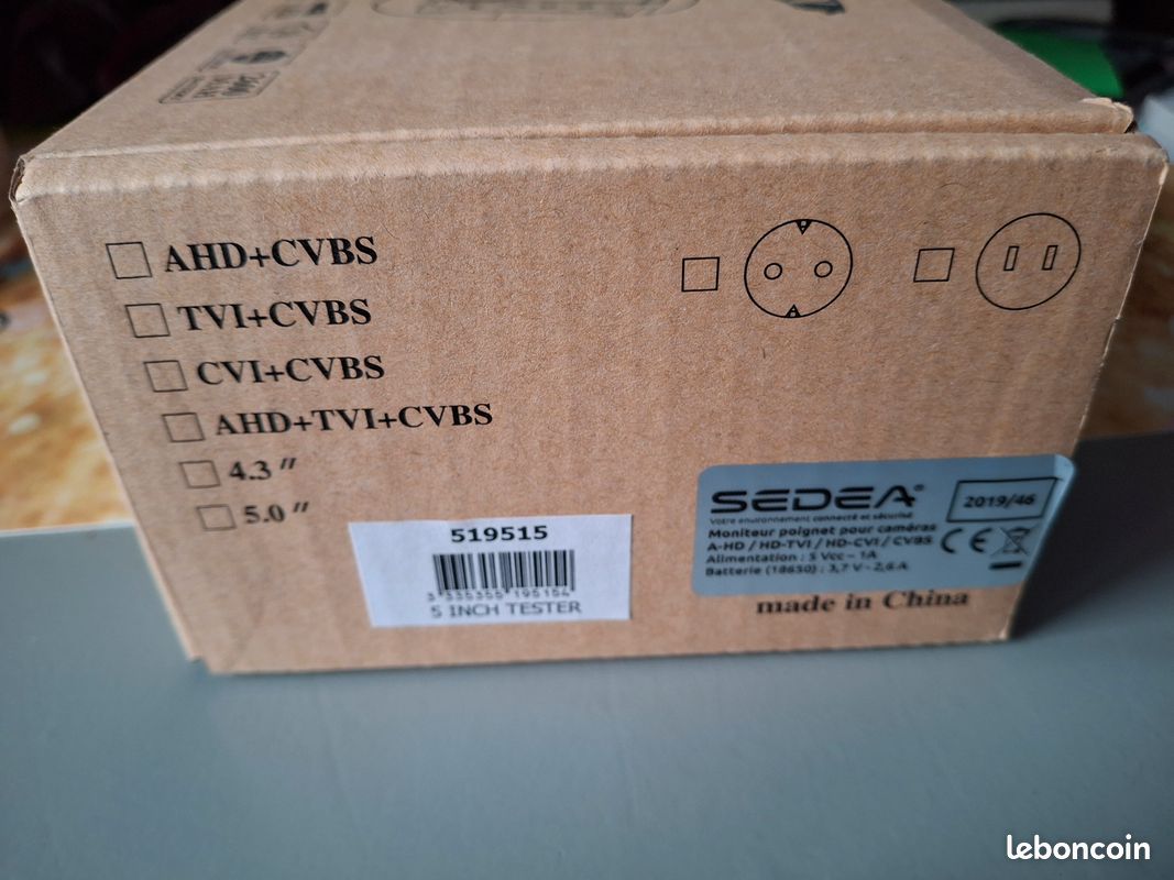 Testeur professionnel 8MP AHD TVI CVI Control PTZ (image 2)