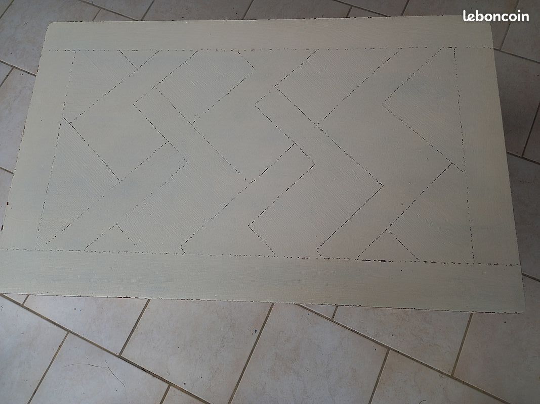 Table basse bois massif vintage (image 3)