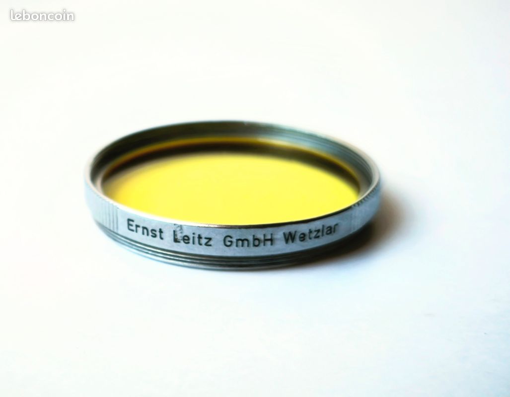 Filtre Leica Jaune-vert GGR 13305 Z - Monture E48 - Avec Boîtier - Très Bon état
