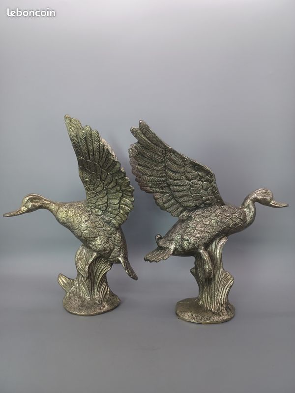 Canard décoratif en bronze (creux avec couvercle) - Décoration