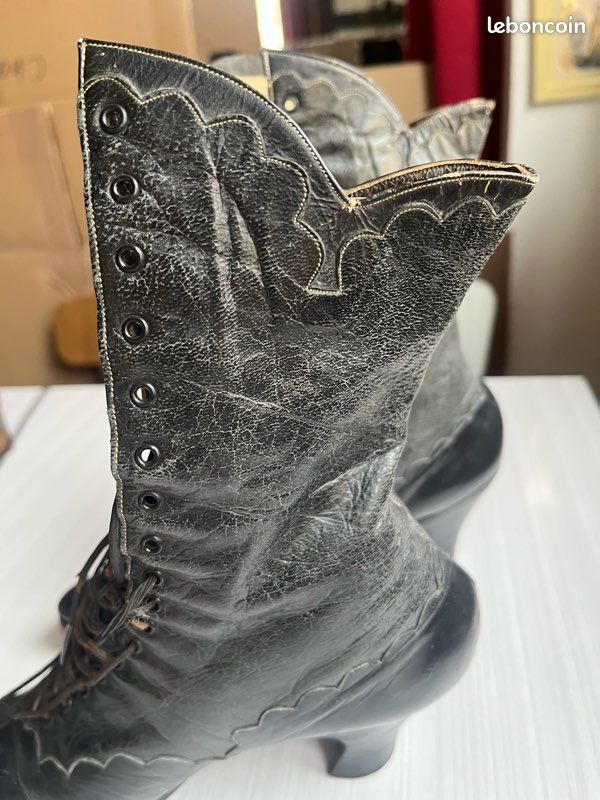 Bottes Victoriennes Cuir | La Boutique Steampunk