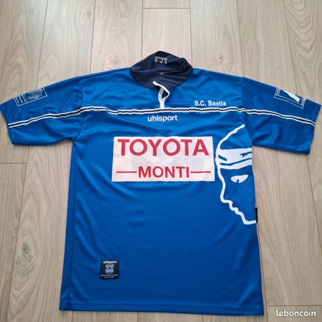 Maillot Foot Extérieur SC Bastia – Uhlsport – Années 2000 – Taille M