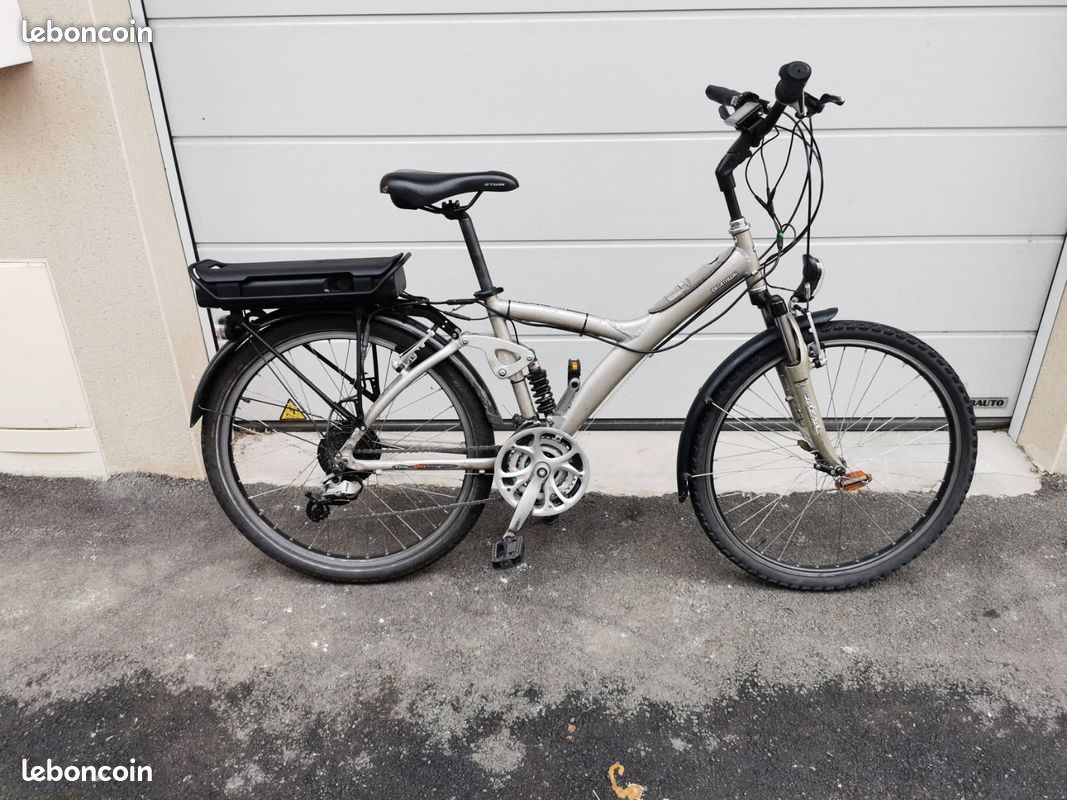 Btwin Kit Velo Electrique Decathlon Electric Folding Bike E-Fold