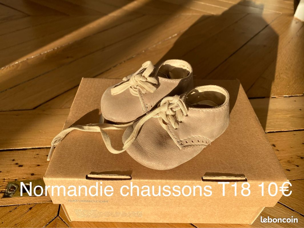 Chaussons Normandie cuir (image 1)