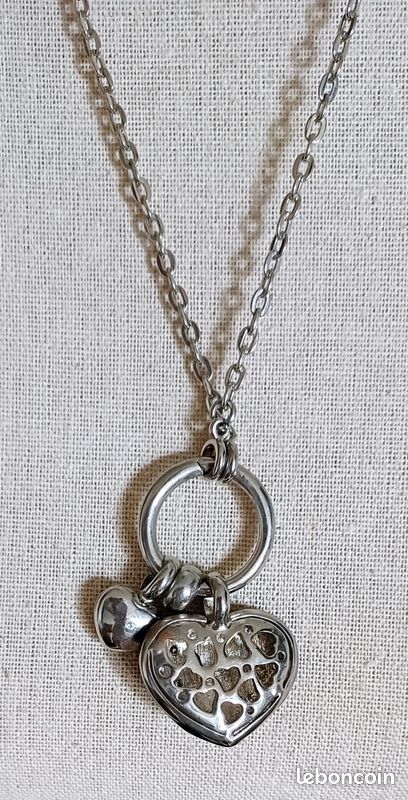 Collier coeur réversible (image 4)