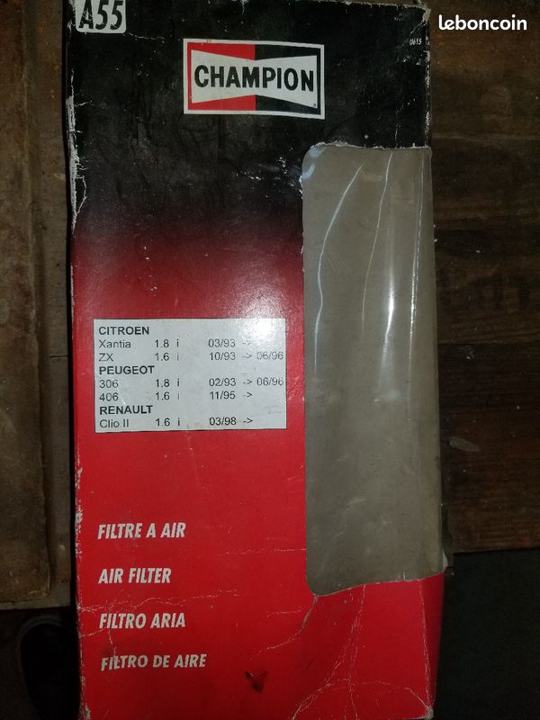 Filtre air zantia, zx, 306, 406, clio 2 1,6 i 1,8 i (image 1)