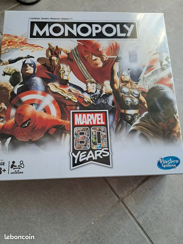 Jeu neuf monopoly marvel 80 ans (image 1)
