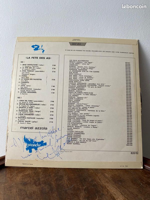 Vinyle 33 tours marcel azzola (image 2)