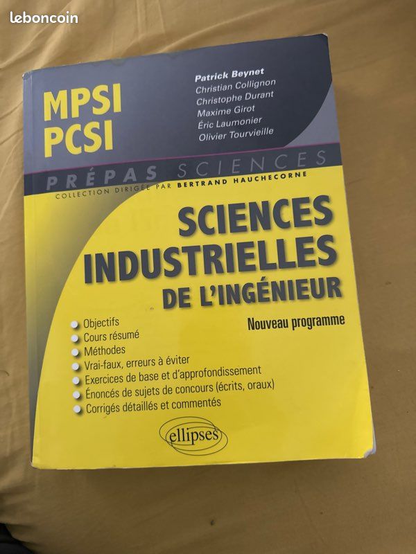 Livre prépa sciences mpsi pcsi (image 2)