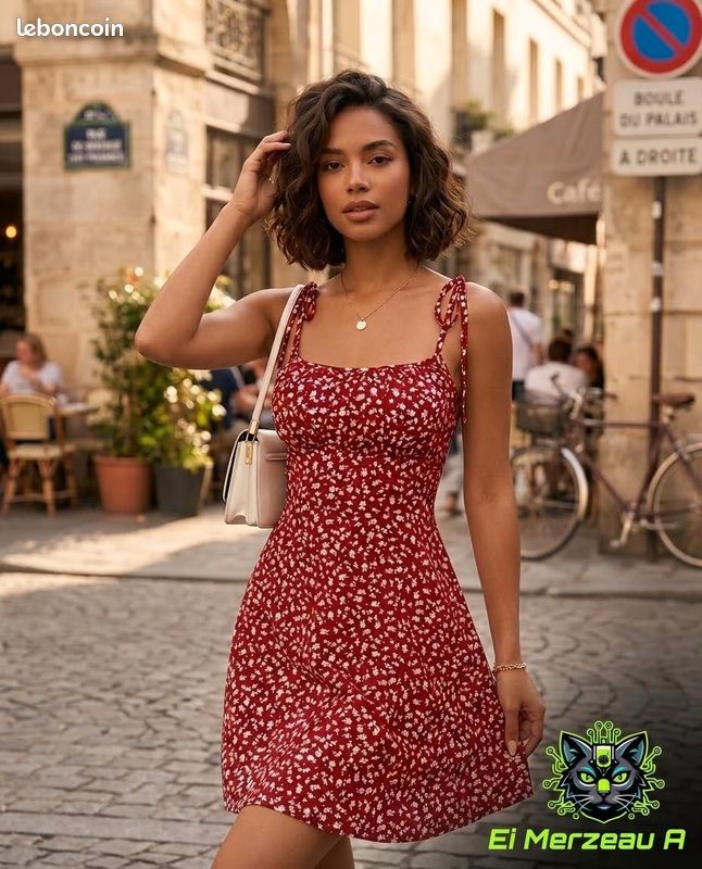 Robe parisienne L couleur rouge (image 1)