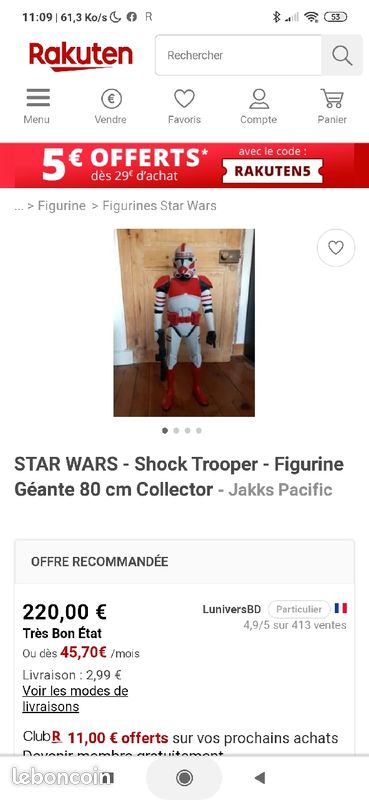 Figurines géantes star wars (image 1)