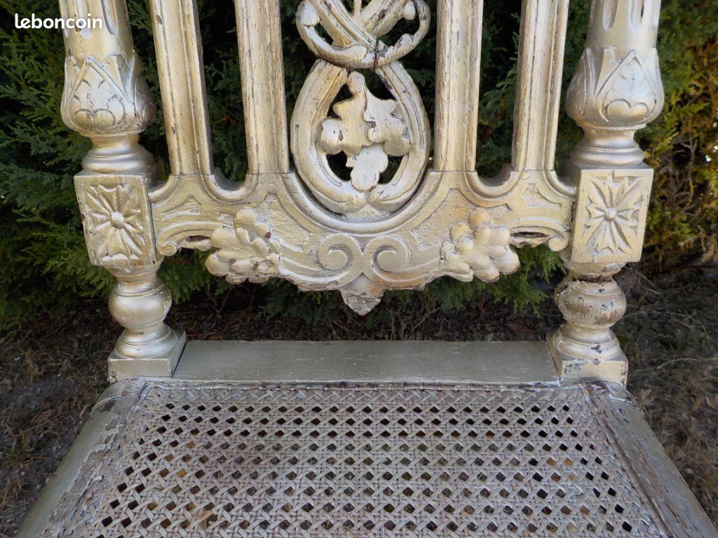 Lot de 2 chaises Louis XIII / Henry II (image 9)