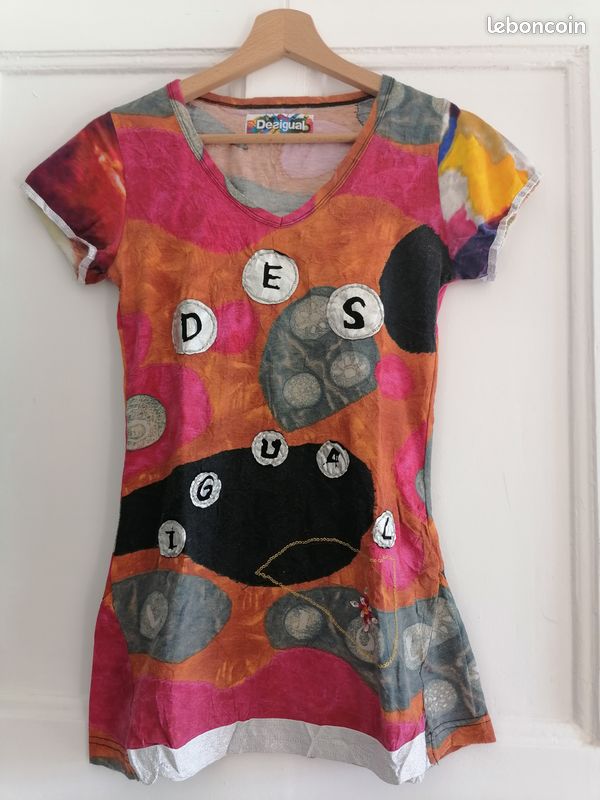 T-shirt ethnique conçu par mr. christian lacroix multicolore pour femme I