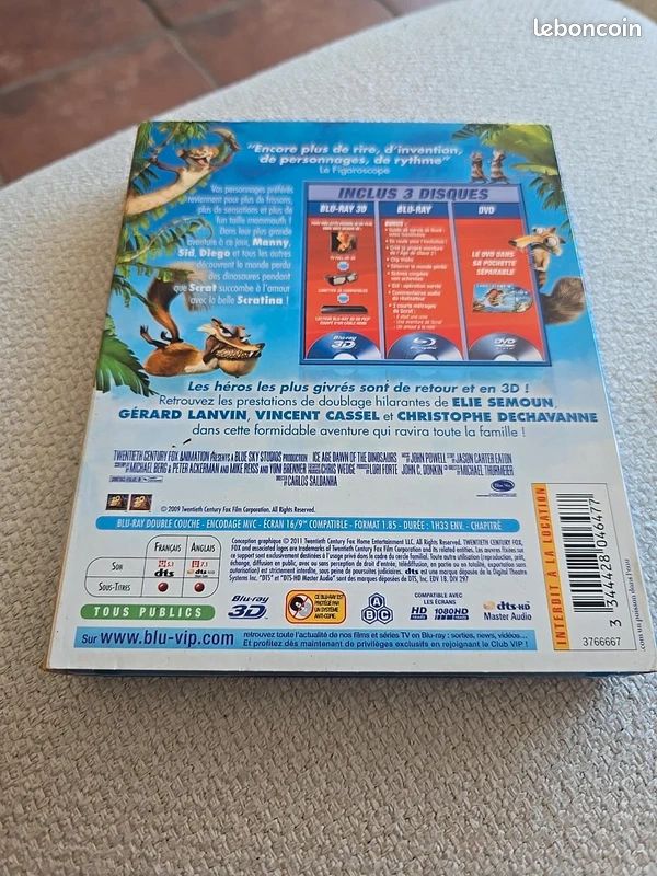L'Âge de Glace 3 – Le Temps des Dinosaures – Blu-ray 3D + Blu-ray + DVD – Édition 3 disques (image 2)