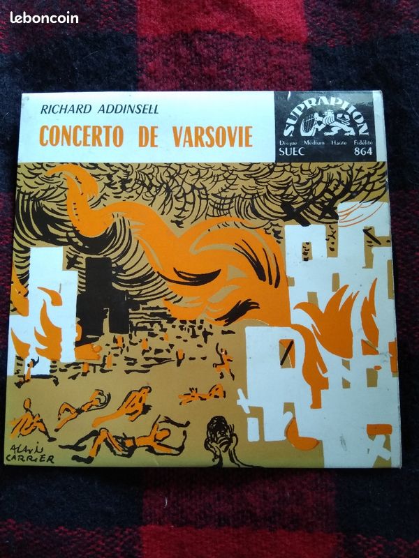Disque Vinyle "Concerto de Varsovie" 45T (image 1)