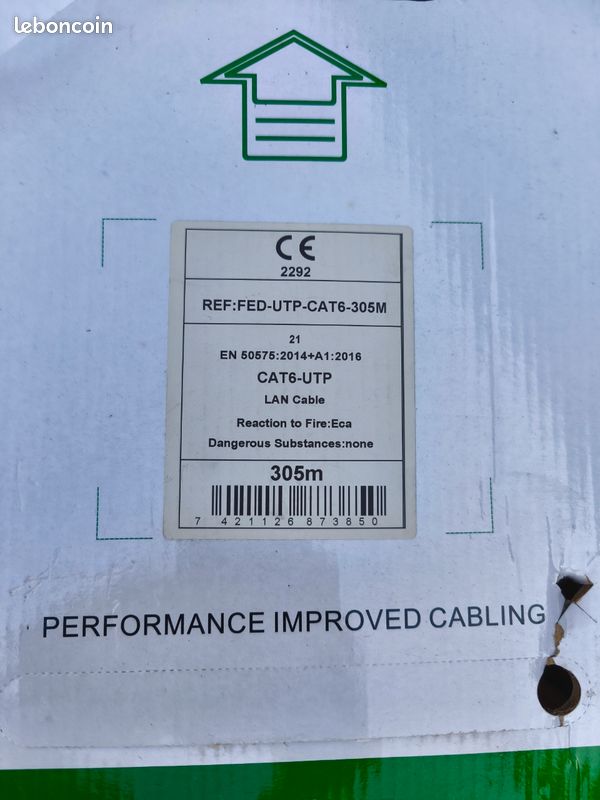 Câble coaxial rg59 100m (image 1)