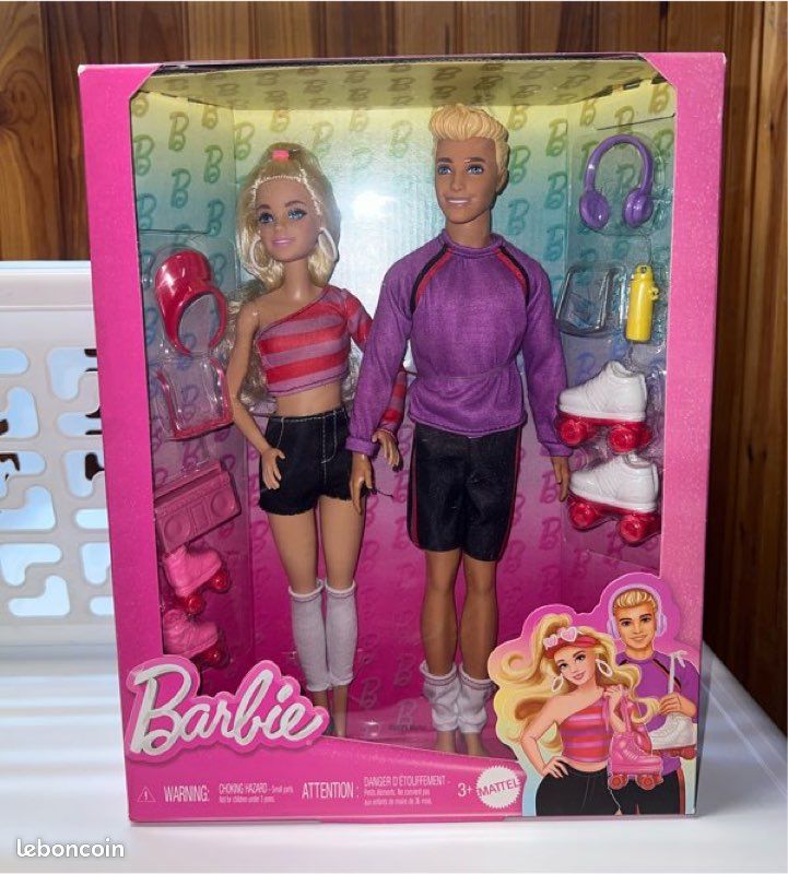Barbie Coffret poupées Barbie Ken Roller Jeux Jouets