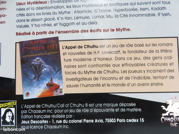 L'Appel de Cthulhu 7 - LJDLB - Livret 6