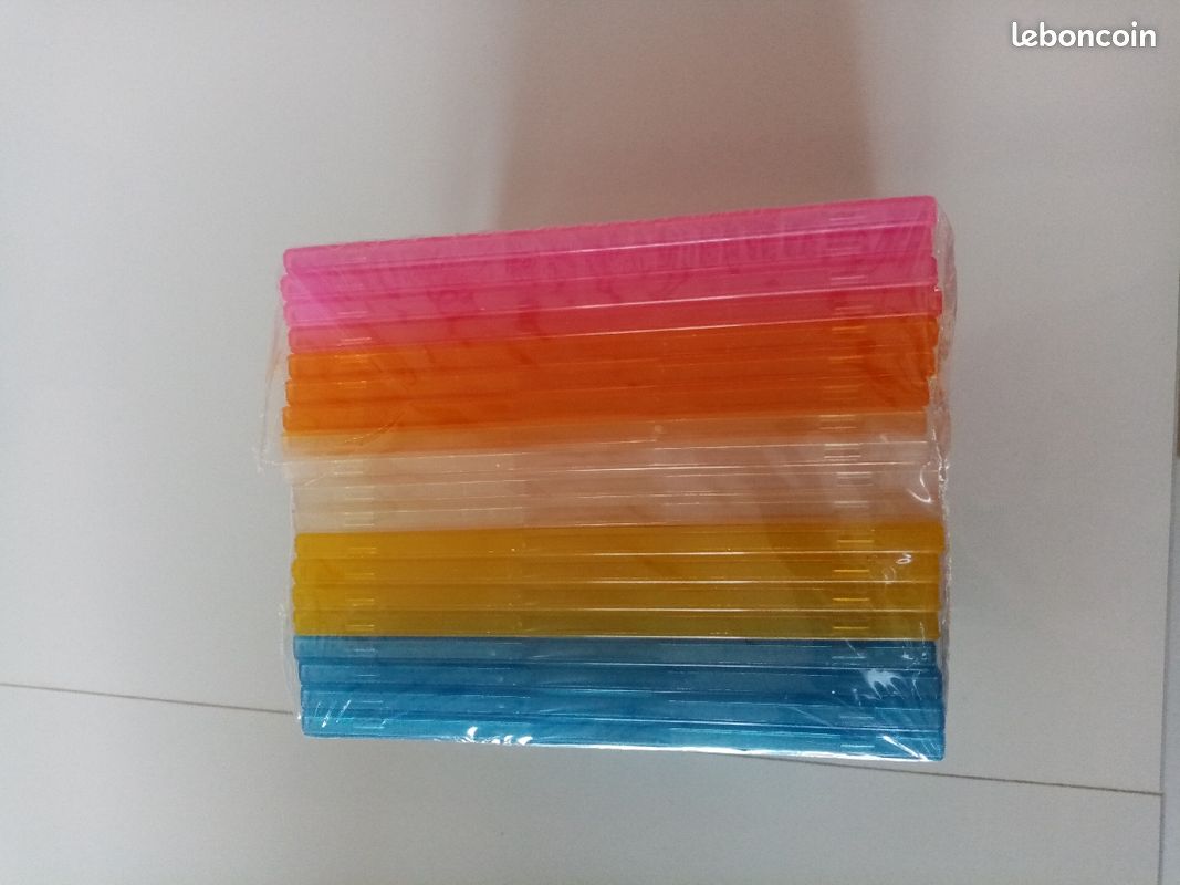 BOÎTIERS multicolores pour CD ou DVD (x20) (image 2)