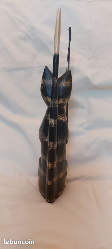 Statuette Chat en bois (image 3)