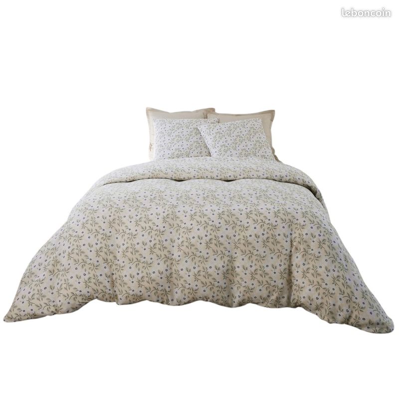 Parure de lit gaze de coton 220 x 240 cm Lucile (image 1)