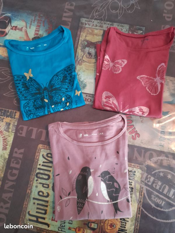 Hauts manches longues, pyjama fille 6 ans (image 1)