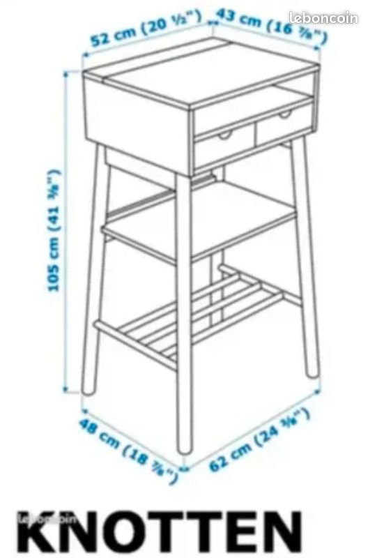 Bureau debout knotten ikea (image 2)