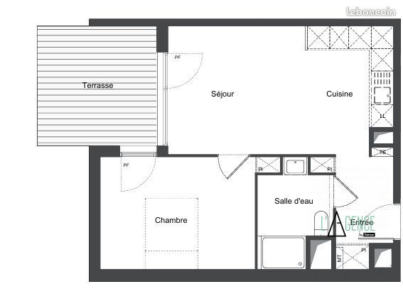 Appartement 2 pièces 42 m² · à Lormont · 42 m² · 670 €