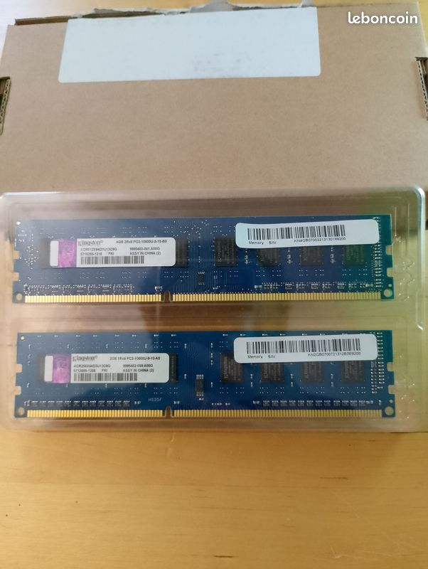 Mémoire vive/Mémoire RAM Kingston DDR3 6Go (1*4Go + 1*2Go) 1333MHz CL9 (kit d'origine) (image 1)
