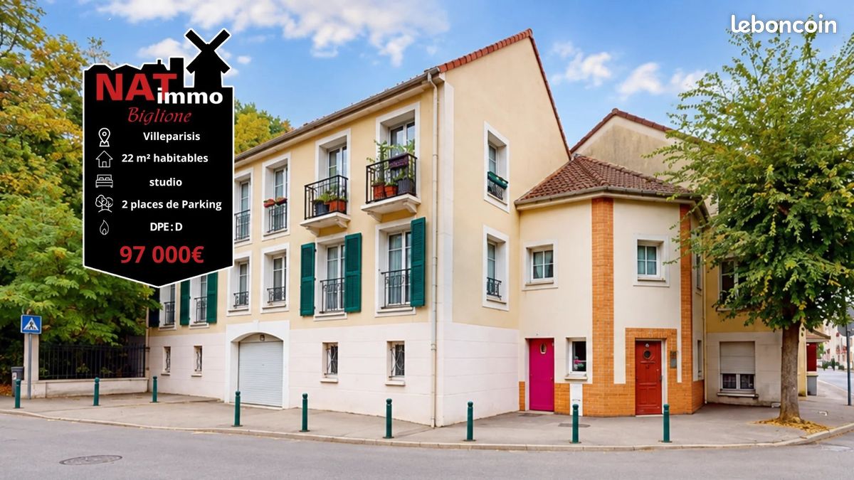 Appartement 1 pièce 22 m² · à Villeparisis · 22 m² · 97 000 €