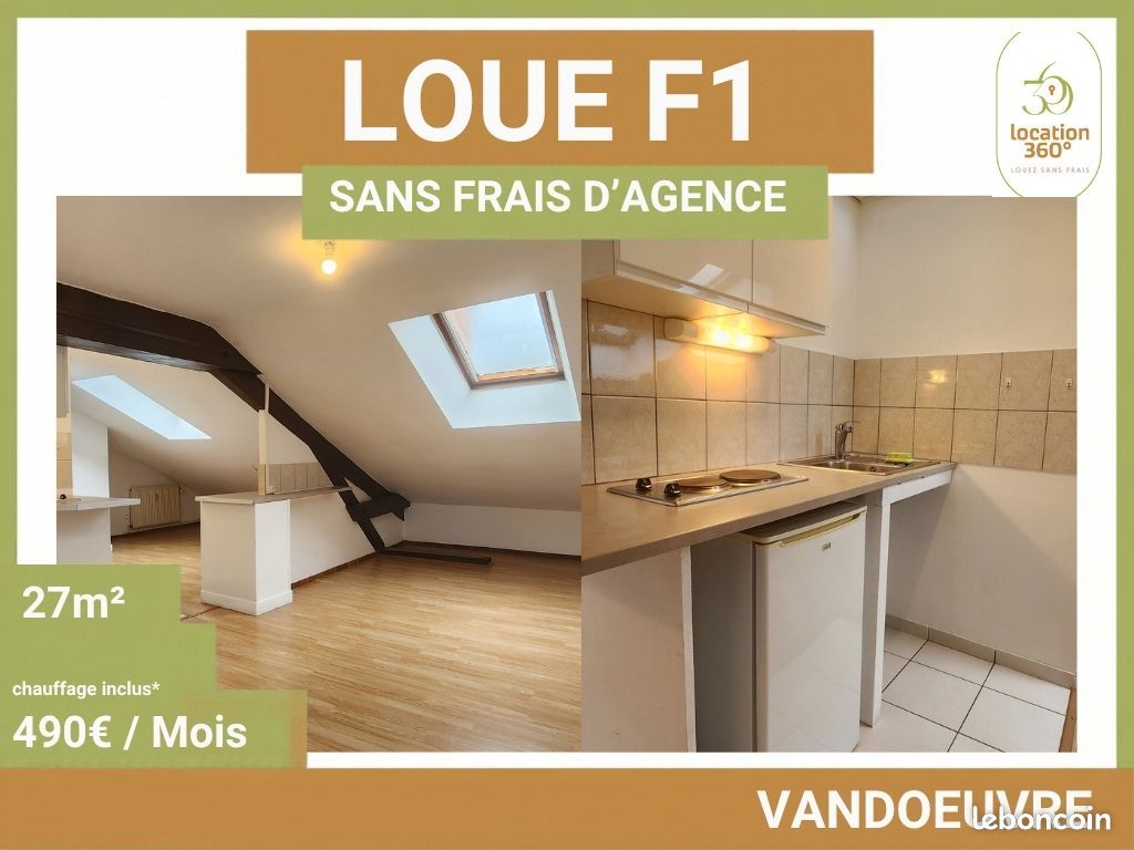 Appartement 2 pièces 26 m² · à Vandœuvre-lès-Nancy · 26 m² · 490 €/mois