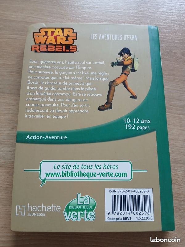 Star Wars Rebels Les aventures d’Ezra bibliothèque verte (image 2)