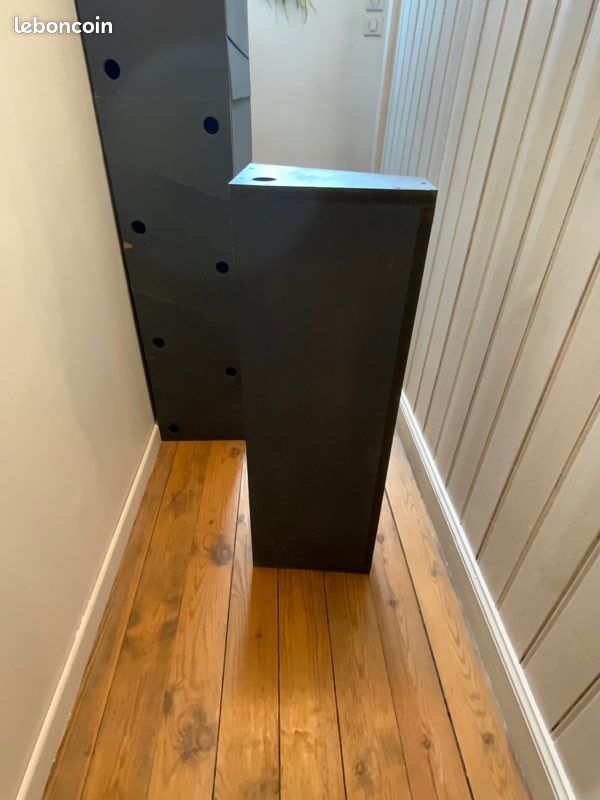 Lot de 15 caisses, caissons en mdf gris pour étagères, rangement (image 3)