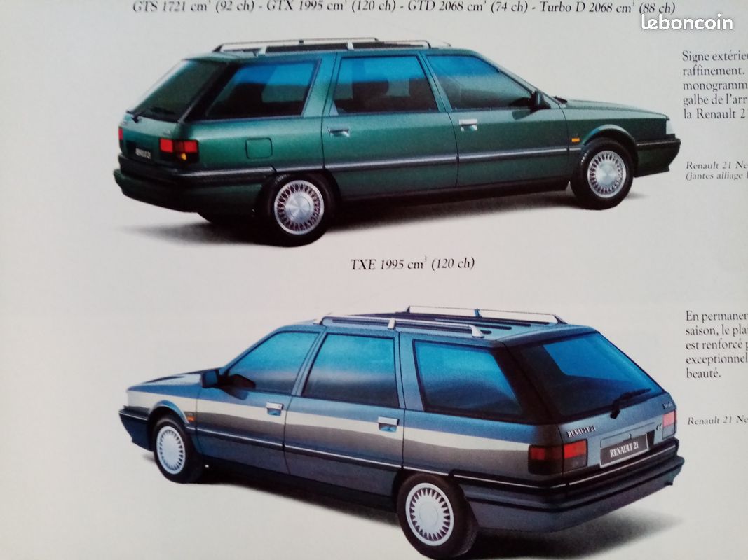 Fiche Technique Renault R21 (2) Nevada Manager 1995 - La Centrale