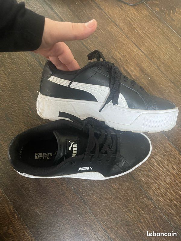 Basket Platform Puma Plateforme Noir Puma Plateforme Noir Et Blanc